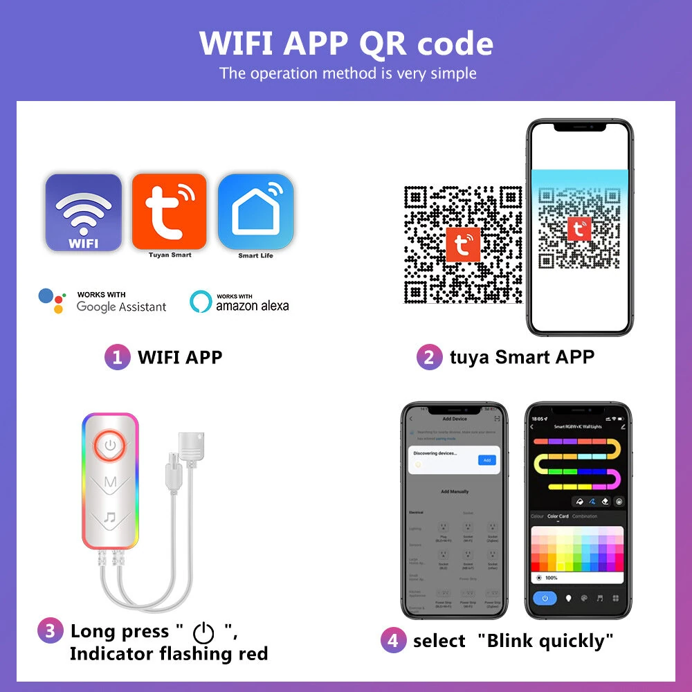 (image for) LIXINCORDA Smart LED RGB Neon Strip Lights Bluetooth Color Changing Lights LED Silicone Neon Strip Lights WiFi+Bluetooth APP Control Light Strips